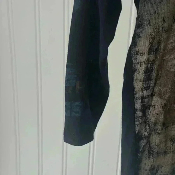 Wildhorse Long Sleeve Tee Rhinestones Vintage Western Print Y2K GLAM GRUNGE - Picture 4 of 6